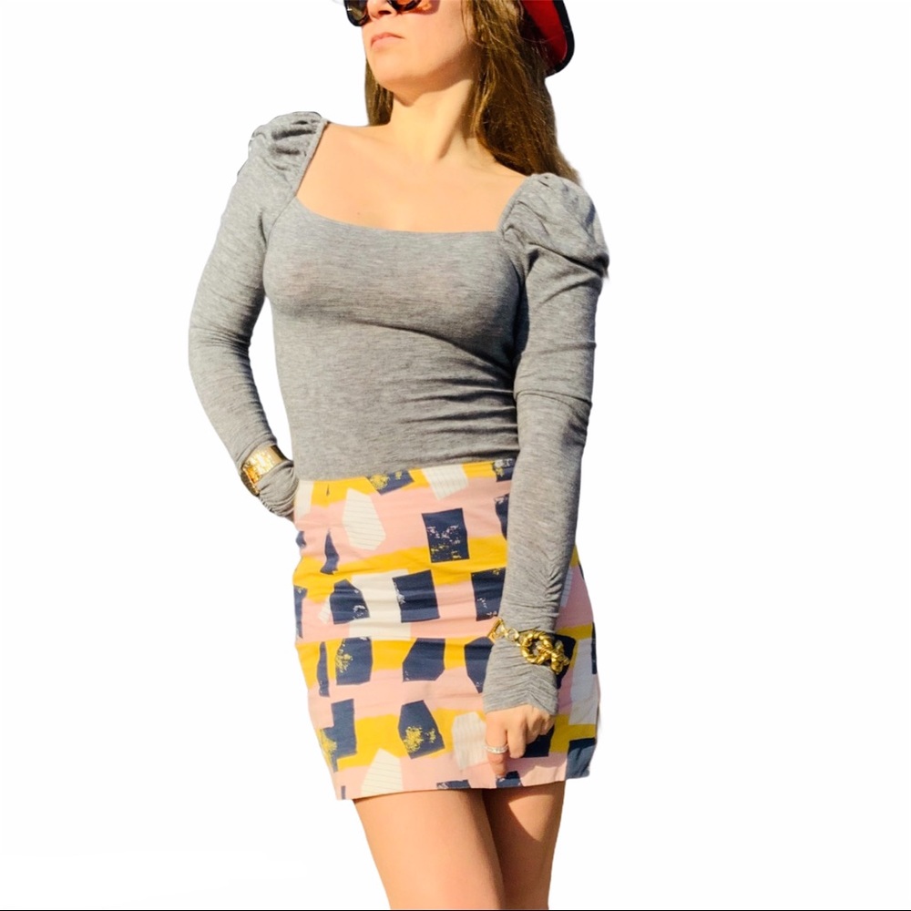 Something Navy Brooklyn Cinch Square Neckline Top